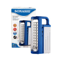 Sonashi Rechargeable Led Lantern Power Bank and Solar Charge Function Blue, SEL-702
