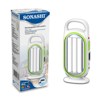 Sonashi Rechargeable Led Lantern Green Colour (SEL-704)