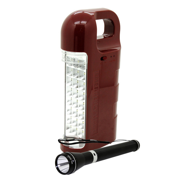 Sonashi Rechargeable Emergency Lantern & Led Torch Combo Sel677+Slt182 Combo (SEL-3366)