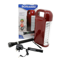 Sonashi Rechargeable Emergency Lantern & Led Torch Combo Sel677+Slt182 Combo (SEL-3366)