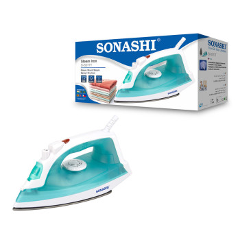 Sonashi Steam Iron With Non-Stick Soleplate-1600W Green (SI-5077T)