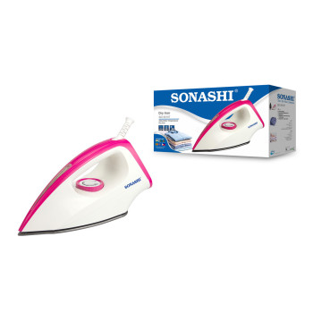 Sonashi Dry Iron Pink-White, 2 Years Warranty (SDI-6016T)