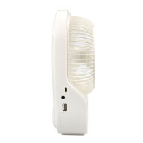 Sonashi 7 inch Rechargeable Fan Red-White, 2 Years Warranty, SRF-607N