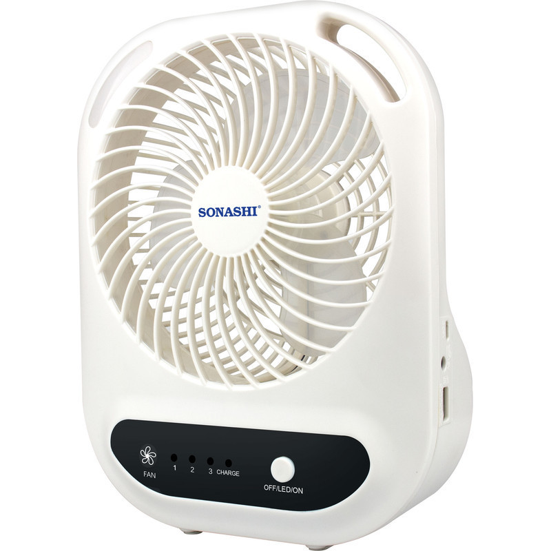 Sonashi 7-Inch Rechargeable Mini Fan, SRF-607N