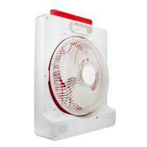 Sonashi 12" Rechargeable Fan Red-White, 2 Years Warranty (SRF-612N)