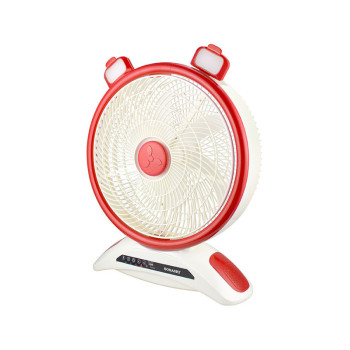 Sonashi 14" Rechargeable Fan Red-White, 2 Years Warranty (SRF-614)
