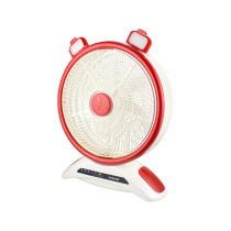 Sonashi 14" Rechargeable Fan Red-White, 2 Years Warranty (SRF-614)