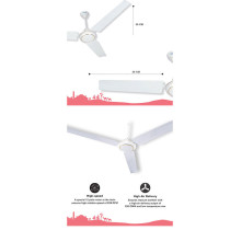 Sonashi 56" Ceiling Fan With Electronic Regulator, 2 Years Warranty (SF-8039C)