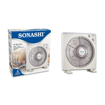 Sonashi 12 inch Box Fan, 2 Years Warranty, SBF-7032