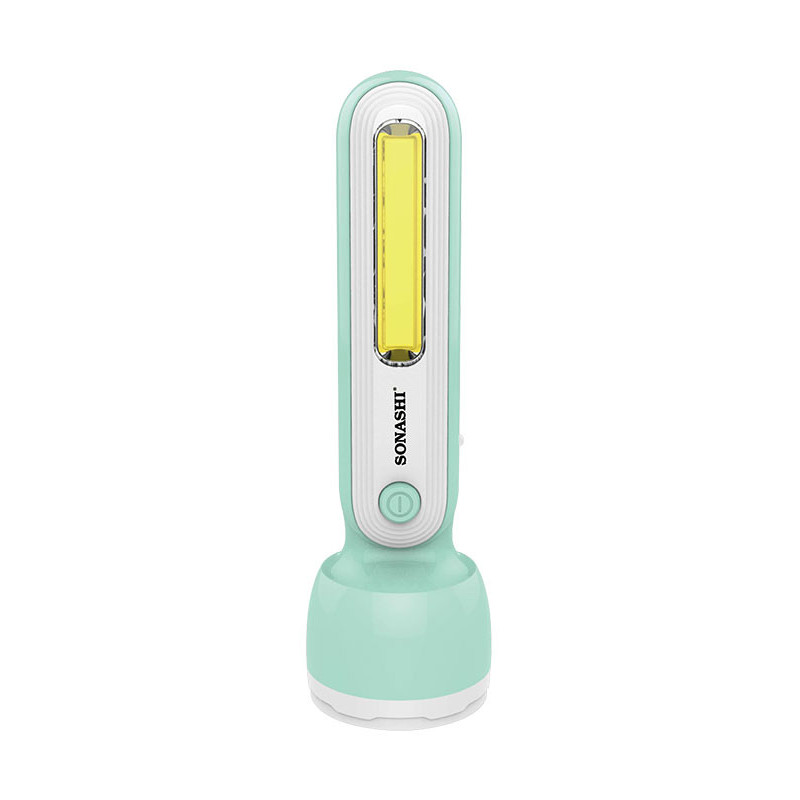 Sonashi Rechargeable Led Torch Green, SPLT-108N