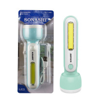 Sonashi Rechargeable Led Torch Green, SPLT-108N