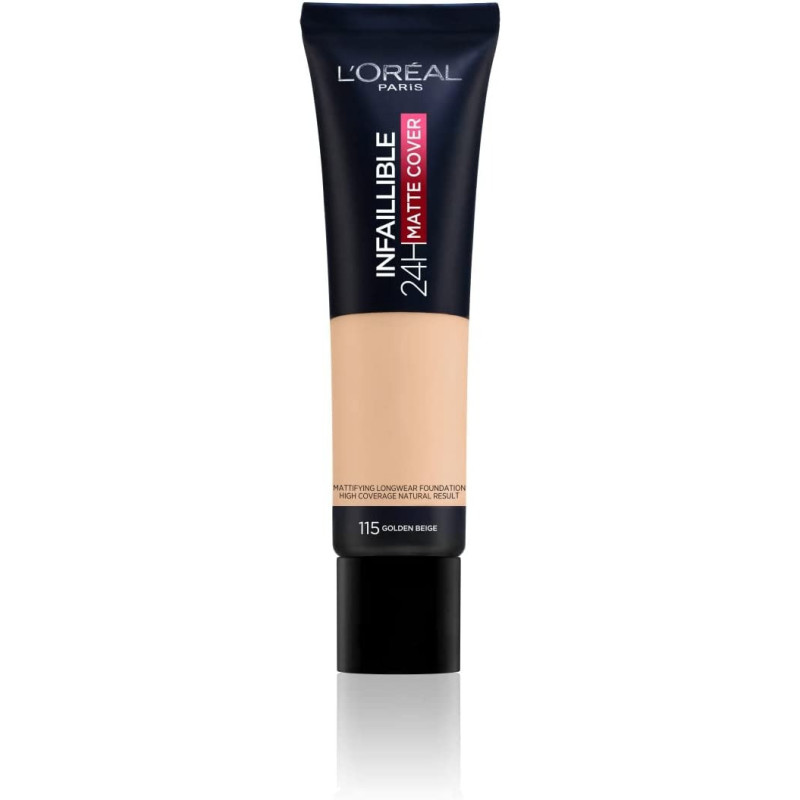 L'Oreal - Infallible 24H Matte Cover Foundation - Beige Dore/Golden Beige For Women Everyday Makeup Use