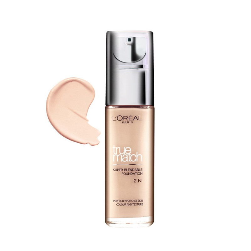 L'Oreal - True Match Super Blendable Foundation - 2N Vanilla For Women Everyday Makeup Use