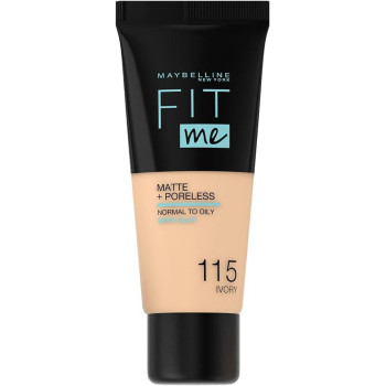 Maybelline - Fit Me Matte + Poreless - 115 Ivory For Women Everyday Makeup Use
