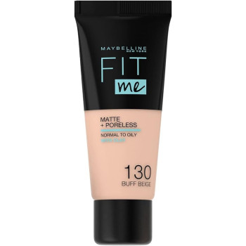 Maybelline - Fit Me Matte + Poreless - 130 Buff Beige For Women Everyday Makeup Use