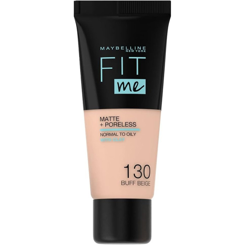 Maybelline - Fit Me Matte + Poreless - 130 Buff Beige For Women Everyday Makeup Use