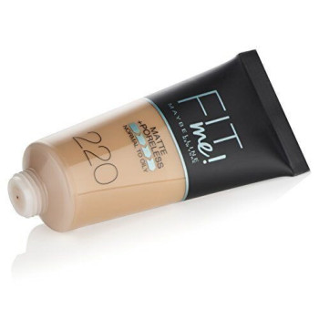 Maybelline - Fit Me Matte Poreless Foundation - 220 Natural Beige For Women Everyday Makeup Use