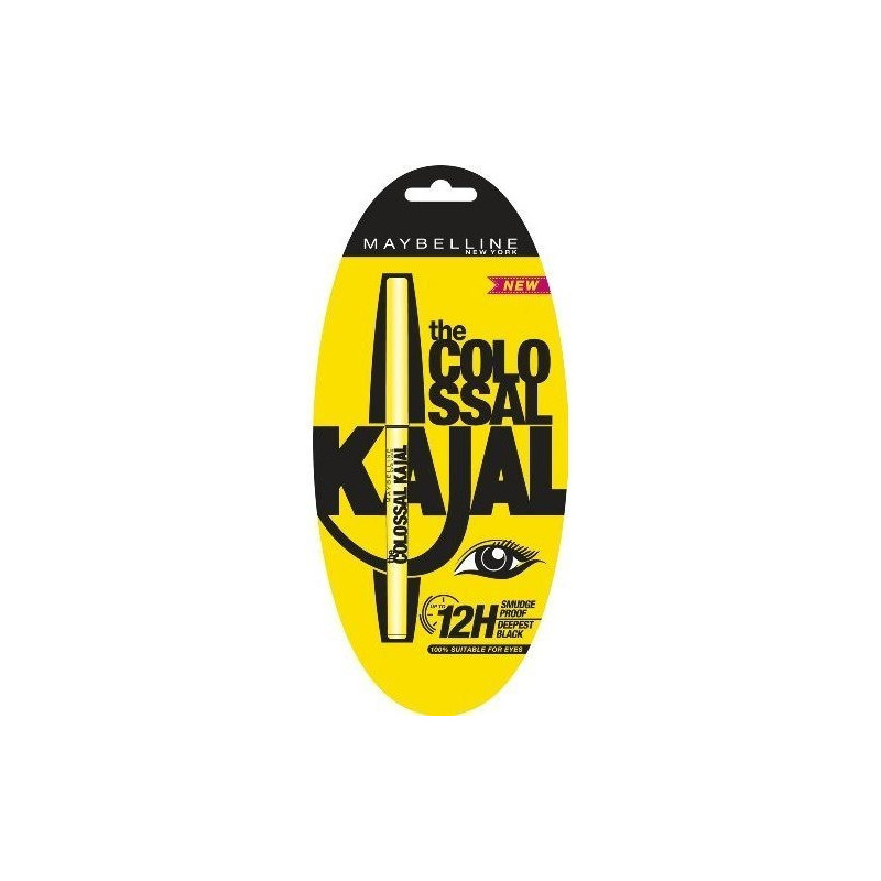 Maybelline - The Colossal Kajal Extra Black For Women Everyday Makeup Use