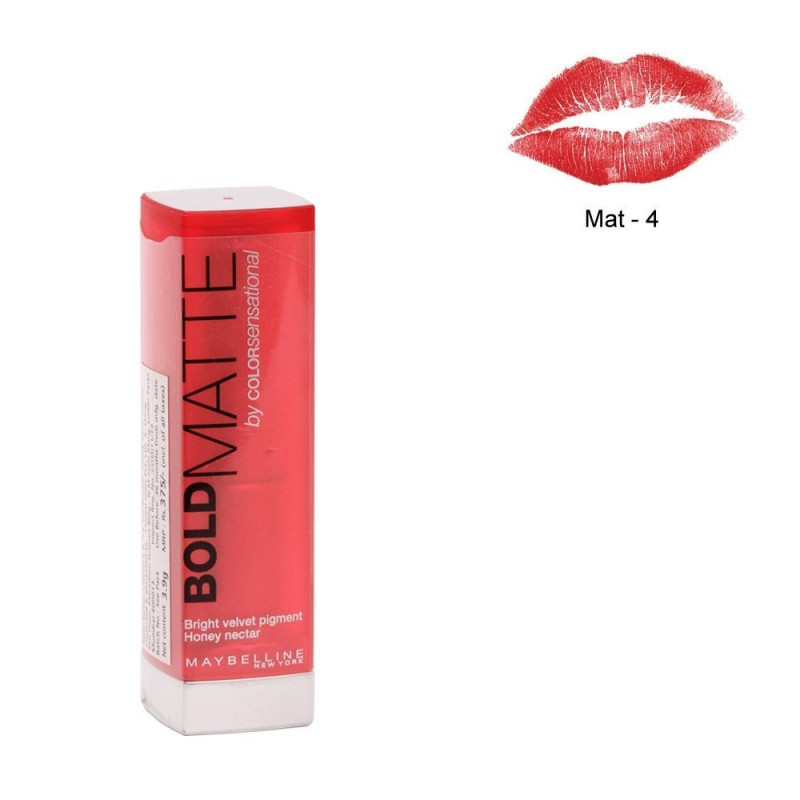 Maybelline - Color Sensational Bold Matte Lipstick - Mat 4 For Women Everyday Makeup Use