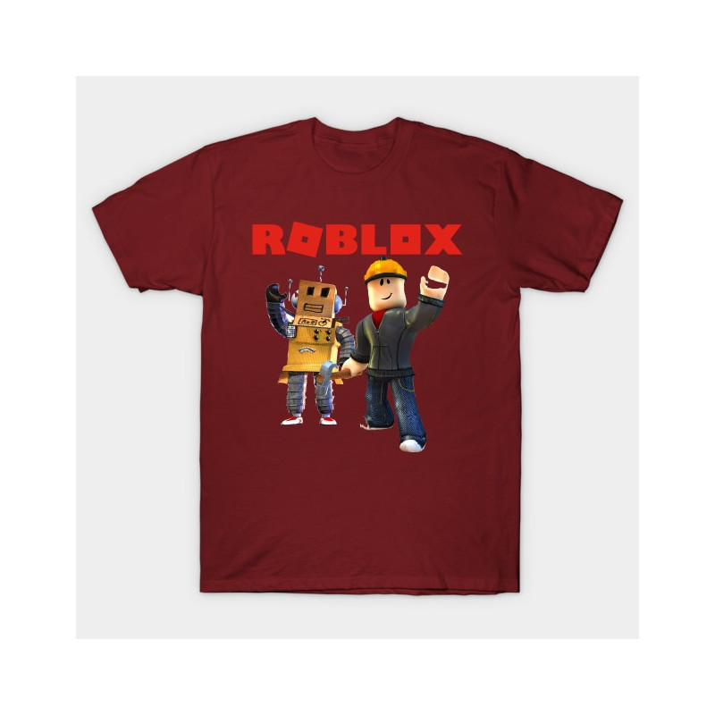 Roblox Builder Boys T-Shirt Maroon