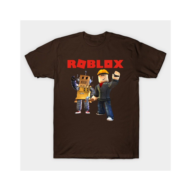 Roblox Builder Boys T-Shirt Brown