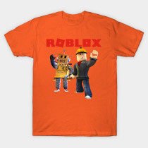 Roblox Builder Boys T-Shirt Orange