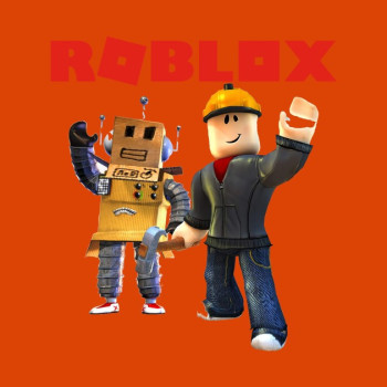 Roblox Builder Boys T-Shirt Orange