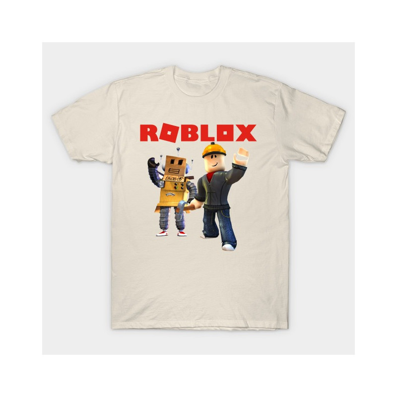 Roblox Builder Boys T-Shirt Creme
