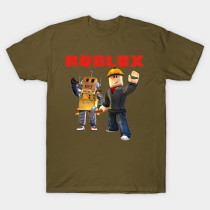 Roblox Builder Boys T-Shirt Military Green