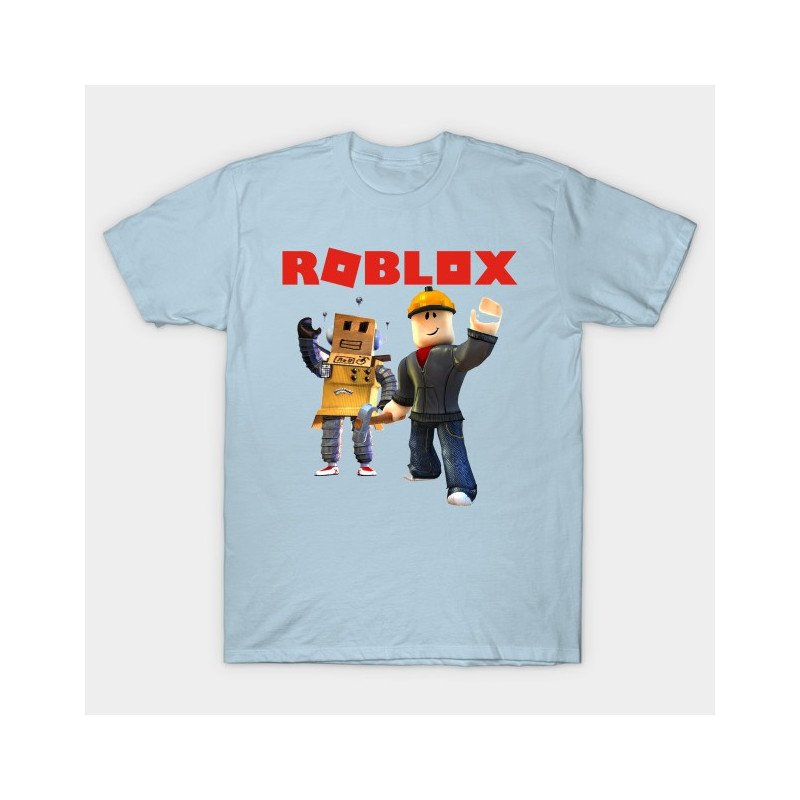 Roblox Builder Boys T-Shirt Light Blue