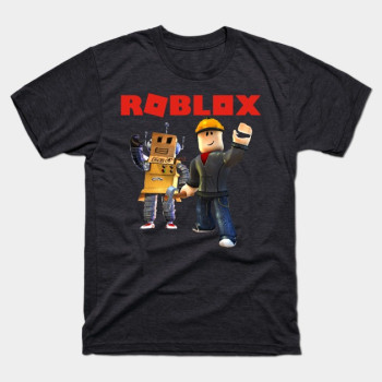 Roblox Builder Boys T-Shirt Charcoal Heather