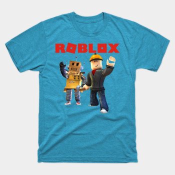 Roblox Builder Boys T-Shirt Turquoise Heather