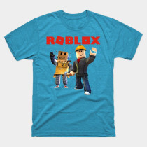Roblox Builder Boys T-Shirt Turquoise Heather