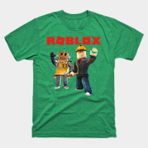 Roblox Builder Boys T-Shirt Vintage Green
