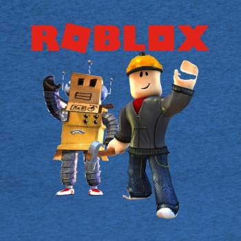 Roblox Builder Boys T-Shirt Royal Heather