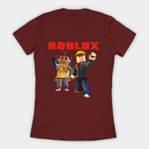 Roblox Builder Girls T-Shirt Maroon