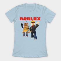 Roblox Builder Girls T-Shirt Light Blue