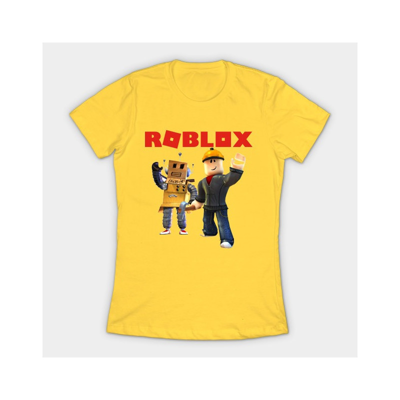 Roblox Builder Girls T-Shirt Yellow