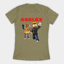 Roblox Builder Girls T-Shirt Light Olive