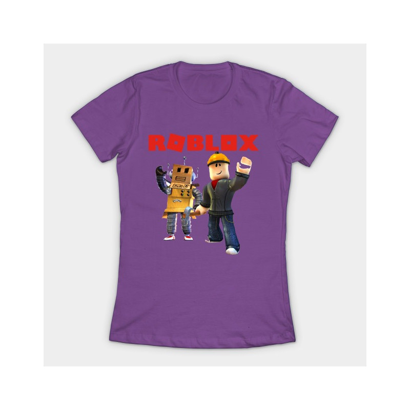 Roblox Builder Girls T-Shirt Purple