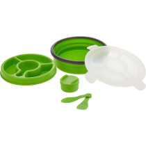 Good2Go 31007 Round Storage Container With Compartments - Green, 1.8 L (G31007)
