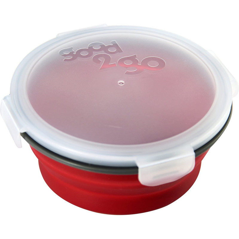 JWP Good 2 Go Round Expandable Container, 800 Ml Red G35002 (G35002)