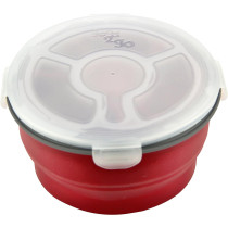 Good2Go 35007 Round Storage Contaienr With Compartments - Red, 1.8 L (G35007)