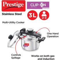 Prestige Clip on Svachh S/S 3L Cooker - MPC20231 (MPC20231)
