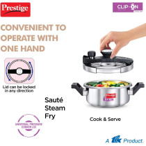 Prestige Clip on Svachh S/S 3L Cooker - MPC20231 (MPC20231)