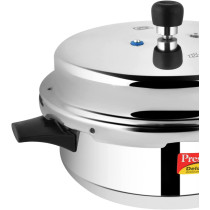 Prestige MPD10706 Deluxe Plus Induction Base Senior Deep Pressure Pan, Silver, 6 Liters (MPD10706)