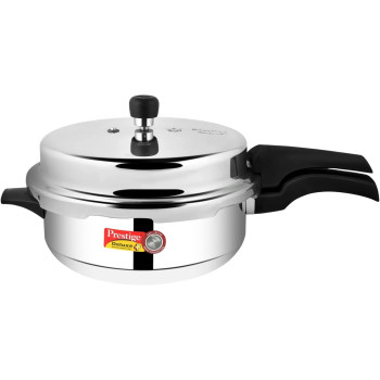 Prestige MPD10706 Deluxe Plus Induction Base Senior Deep Pressure Pan, Silver, 6 Liters (MPD10706)
