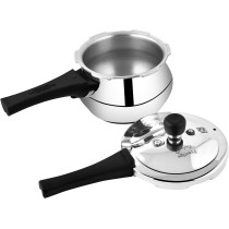 Prestige Deluxe Plus Aluminium Junior Handi Polished Pressure Cooker, SILVER, 2 Ltr, PRDAH2 (MPD10711)