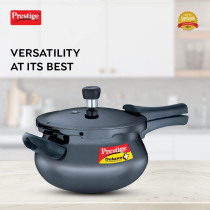 Prestige Deluxe Plus Hard Anodised Junior Handi Pressure Cooker, 5 Ltr (MPD20143)