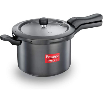 Prestige Svachh Pressure Cooker with Hard Anodised Body, 5 Ltr, Grey (MPD20224)